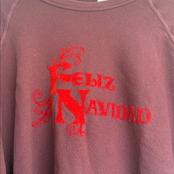 THE GREAT. Feliz navidad sweatshirt - Picture 3 of 6